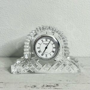 WATERFORD CRYSTAL Vintage Small Classic Mantel Clock Made in Ireland